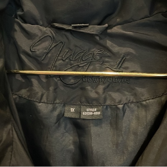 Nuage Down Duvet Black Puffer Jacket Parka Size 1X - Picture 6 of 10